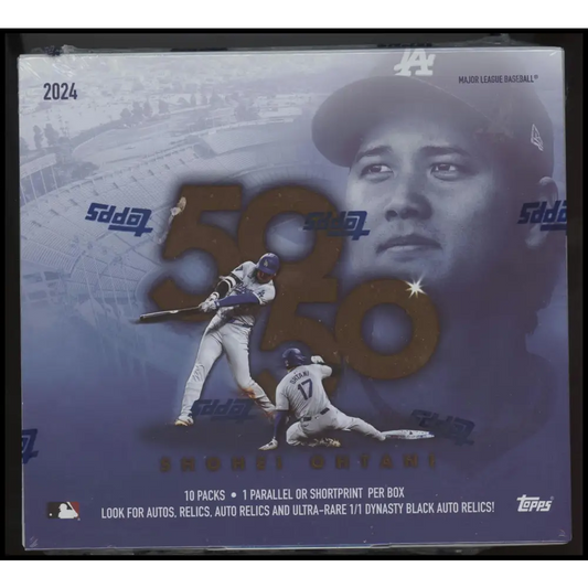 2024 Topps 50/50 Shohei Ohtani Baseball - 10 Pack Box