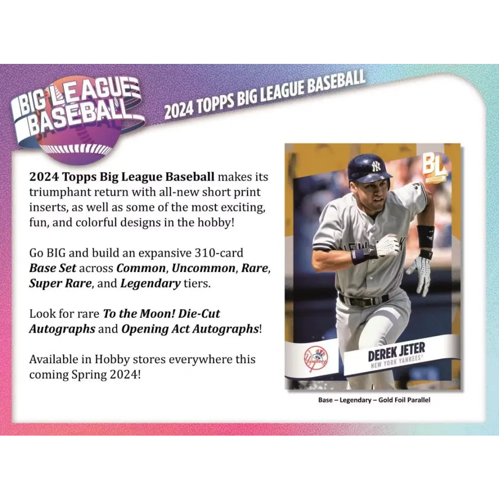2024 Topps Big League Baseball Hobby Box