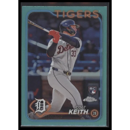 2024 Topps Chrome #2 Colt Keith Aqua Refractors #/199