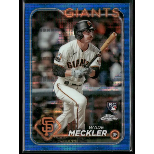 2024 Topps Chrome #22 Wade Meckler Blue Sonar Refractors #/125