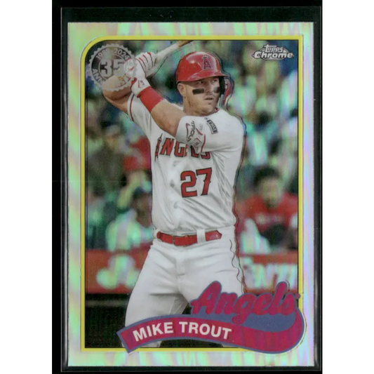 2024 Topps Chrome #89CB-1 Mike Trout 1989 Topps Baseball 35th Anniversary