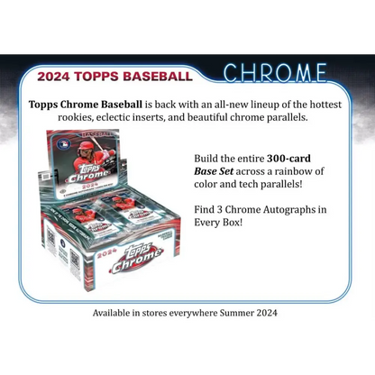 2024 Topps Chrome Baseball Hobby Jumbo Box
