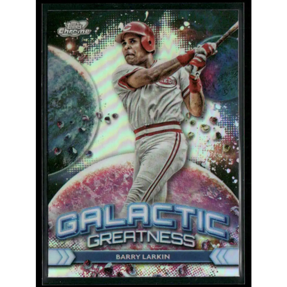 2024 Topps Chrome Cosmic #GG-22 Barry Larkin Galactic Greatness