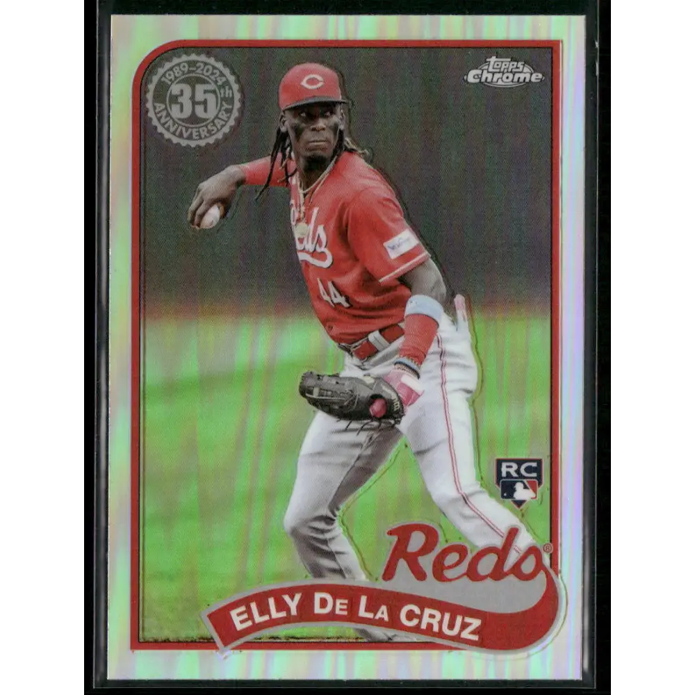 2024 Topps Chrome Elly De La Cruz 1989 Topps Baseball 35th Anniversary