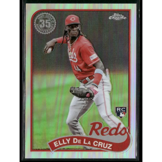 2024 Topps Chrome Elly De La Cruz 1989 Topps Baseball 35th Anniversary