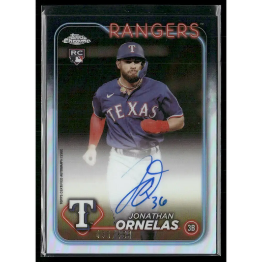 2024 Topps Chrome #RA-JO Jonathan Ornelas Rookie Autographs Refractor #/499