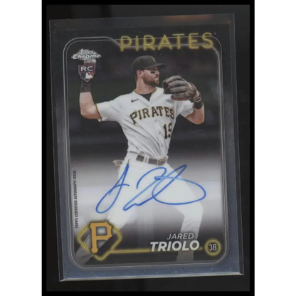 2024 Topps Chrome #RA-JTR Jared Triolo Rookie Autographs