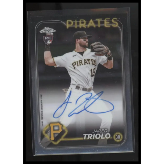 2024 Topps Chrome #RA-JTR Jared Triolo Rookie Autographs