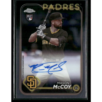 2024 Topps Chrome #RA-MCC Mason McCoy Rookie Autographs