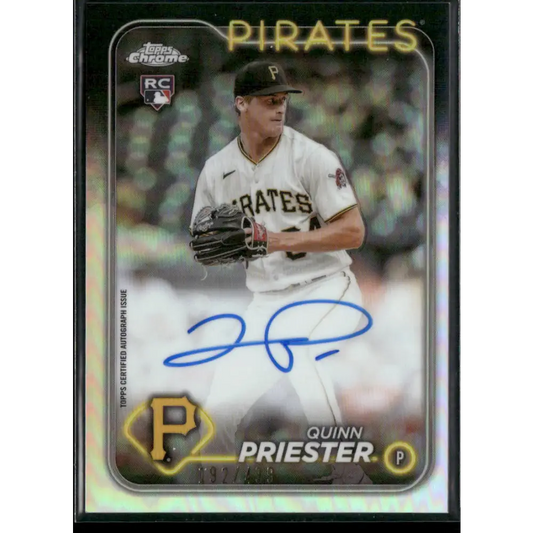 2024 Topps Chrome #RA-QP Quinn Priester Rookie Autographs Refractor #/499