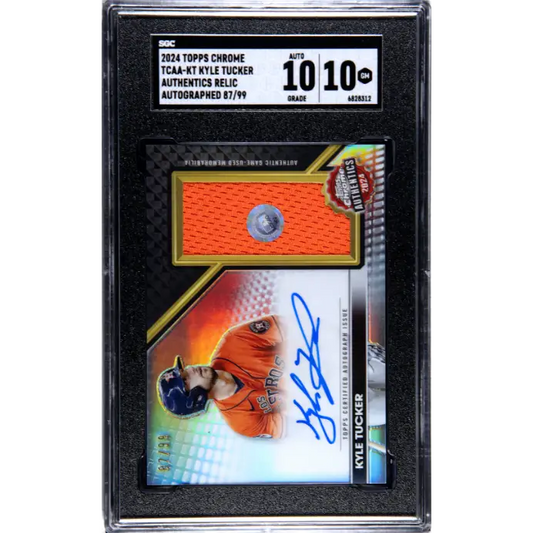 2024 Topps Chrome #TCAA-KT Kyle Tucker Authentics Auto SGC 10