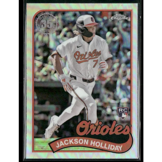 2024 Topps Chrome Update Jackson Holliday 1989 Topps Baseball 35th Anniversary