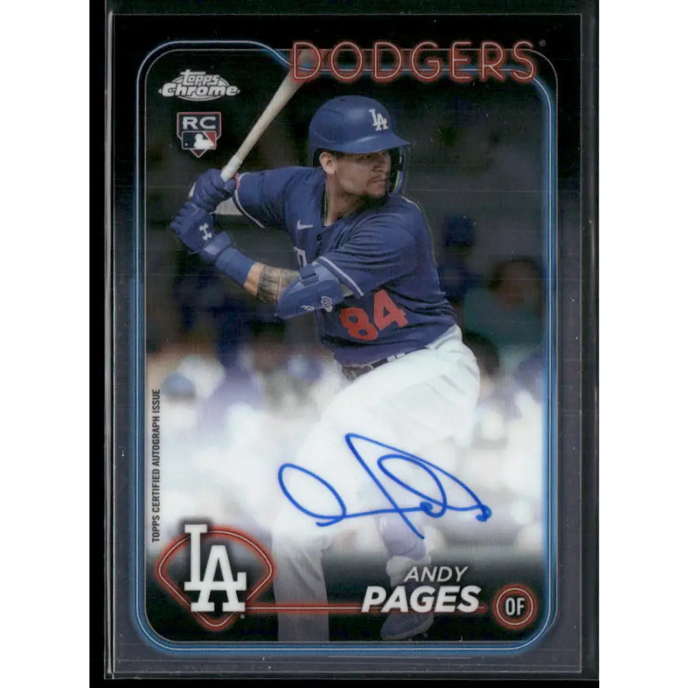 2024 Topps Chrome Update #RA-AP Andy Pages Autographs