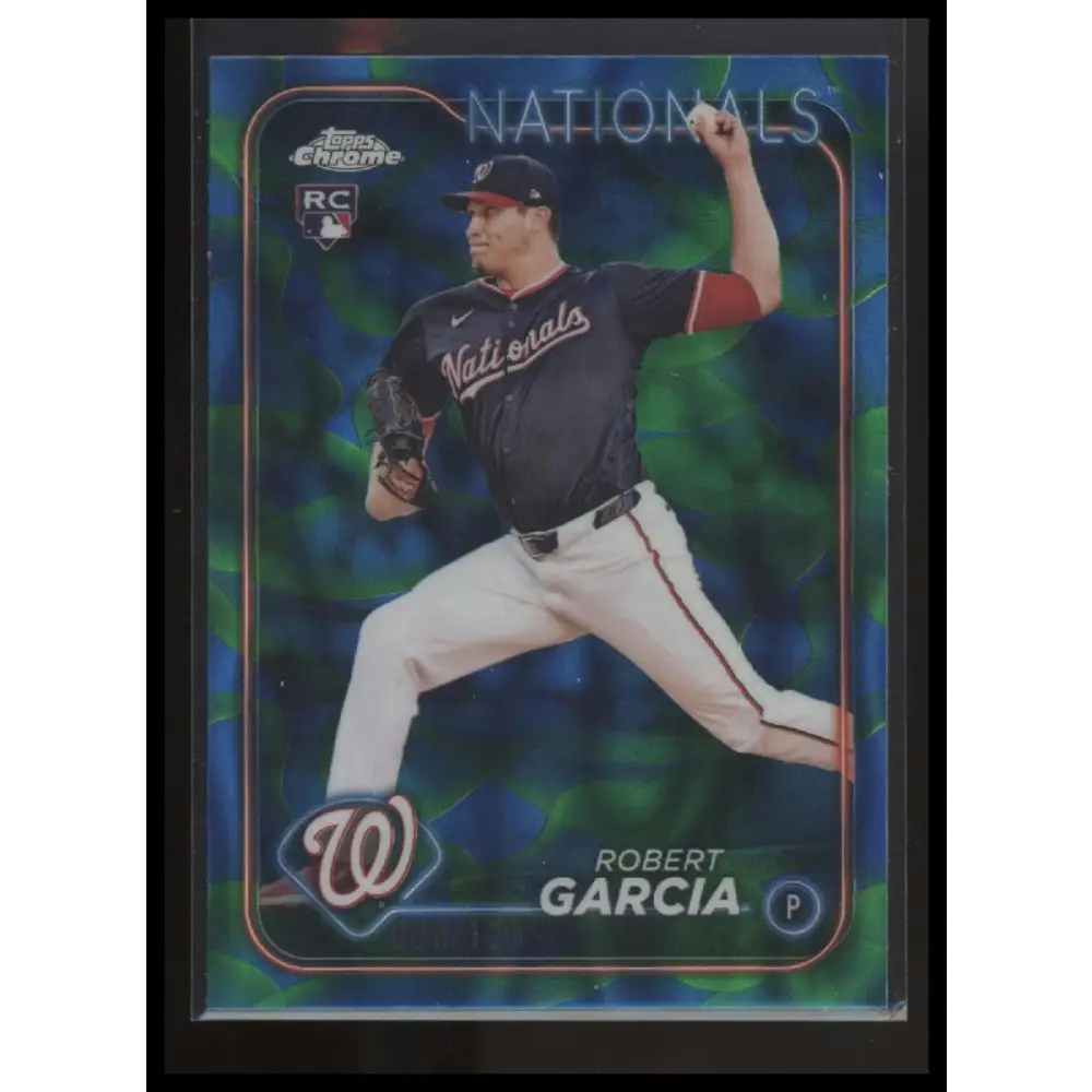 2024 Topps Chrome Update Robert Garcia Blue / Green Lava Lamp Refractors #/125