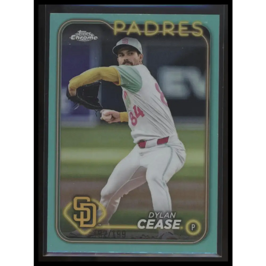 2024 Topps Chrome Update #USC184 Dylan Cease Aqua Refractors #/199