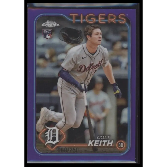 2024 Topps Chrome Update #USC8 Colt Keith Purple Refractors #/250