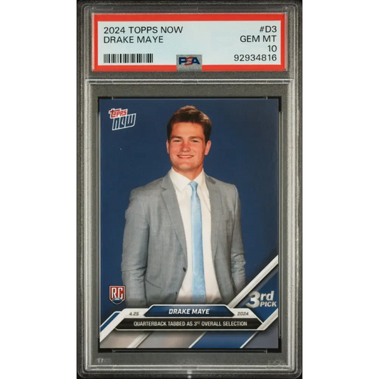 2024 Topps Now #D3 Drake Maye PSA 10