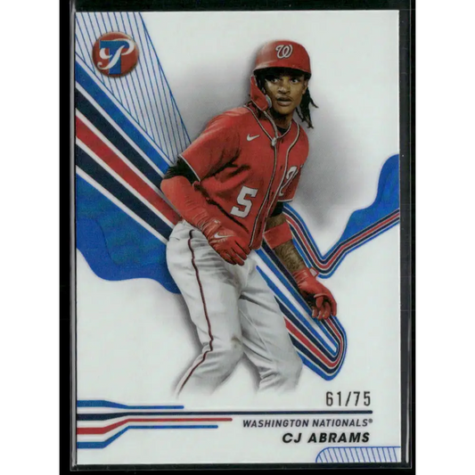 2024 Topps Pristine #227 CJ Abrams Blue Refractors #/75