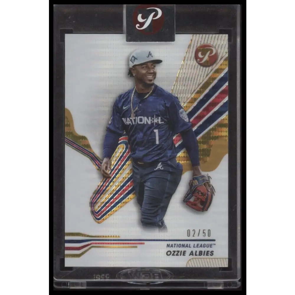 2024 Topps Pristine #279 Ozzie Albies Pristine Gold Refractors #/50