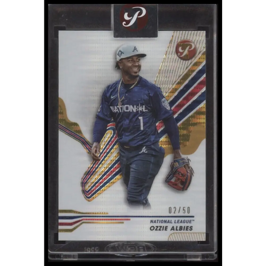 2024 Topps Pristine #279 Ozzie Albies Pristine Gold Refractors #/50