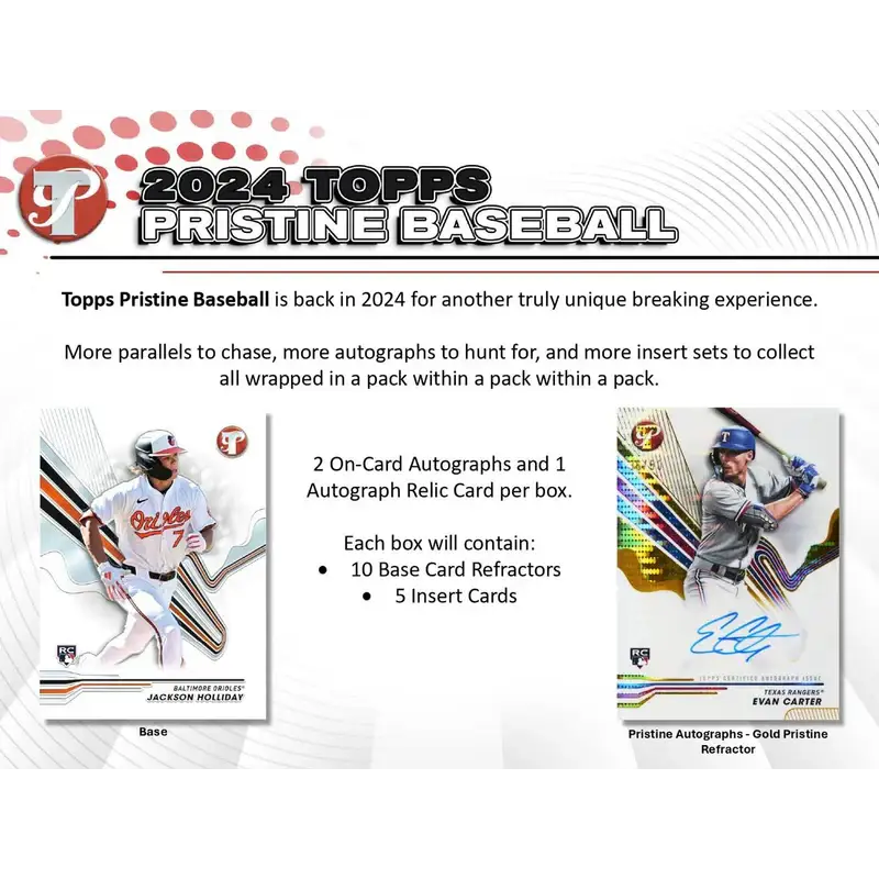 2024 Topps Pristine Baseball Hobby Box