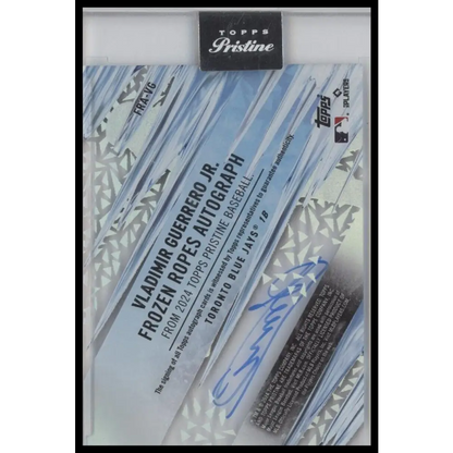 2024 Topps Pristine #FRA-VG Vladimir Guerrero Jr. Frozen Ropes Autographs