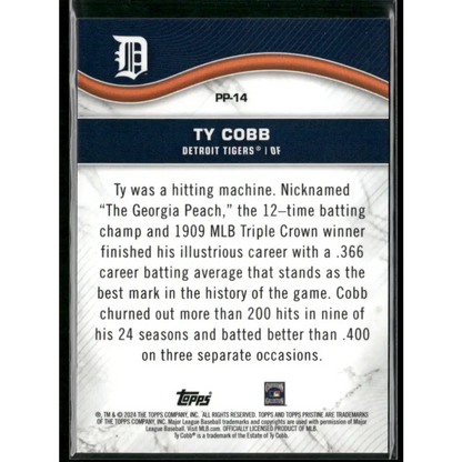 2024 Topps Pristine #PP-14 Ty Cobb Pristine Production