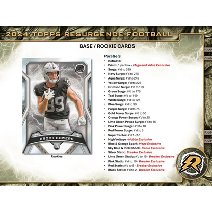 2024 Topps Resurgence Football 8-Pack Blaster Box