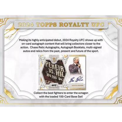 2024 TOPPS ROYALTY UFC HOBBY BOX (5 AUTOS/3 RELICS)