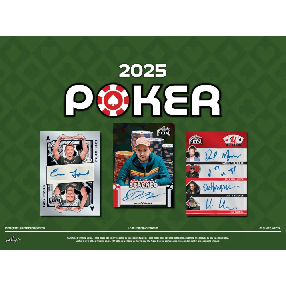 2025 Leaf Metal Poker Hobby Box