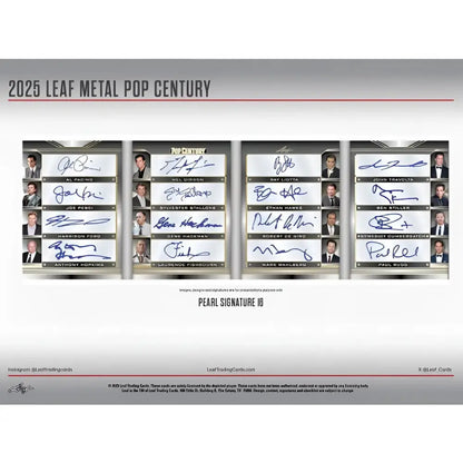 2025 Leaf Metal Pop Century Box