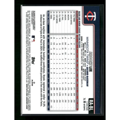 2025 Topps Chrome Brooks Lee True Purple Auto /250 - Trading Card