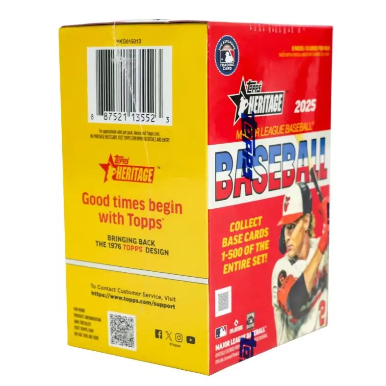 2025 Topps Heritage Baseball 8-Pack Blaster Box