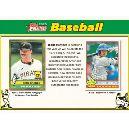2025 Topps Heritage Baseball 8-Pack Blaster Box