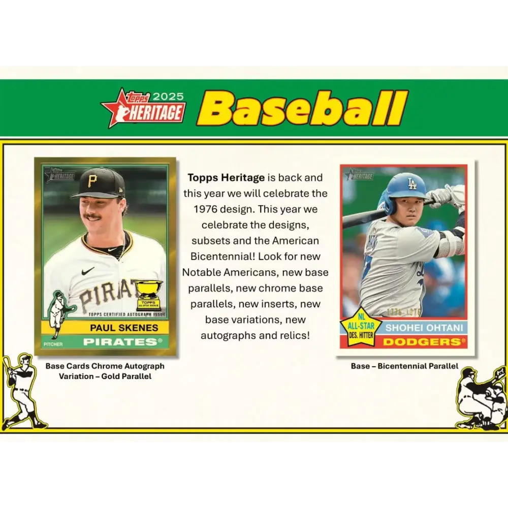 2025 Topps Heritage Baseball Mega Box