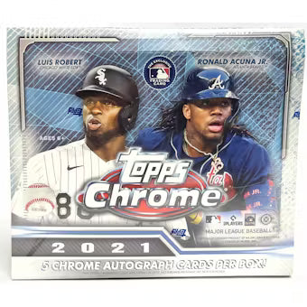 2021 Topps Chrome Baseball Hobby Jumbo Box