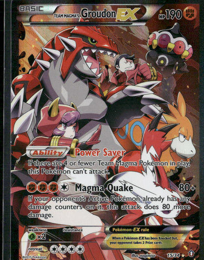 Team Magma's Groudon EX Double Crisis #15/34