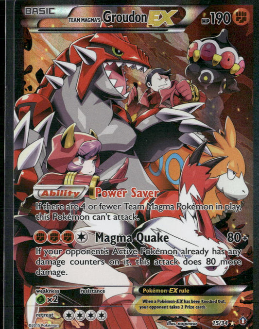 Team Magma's Groudon EX Double Crisis #15/34