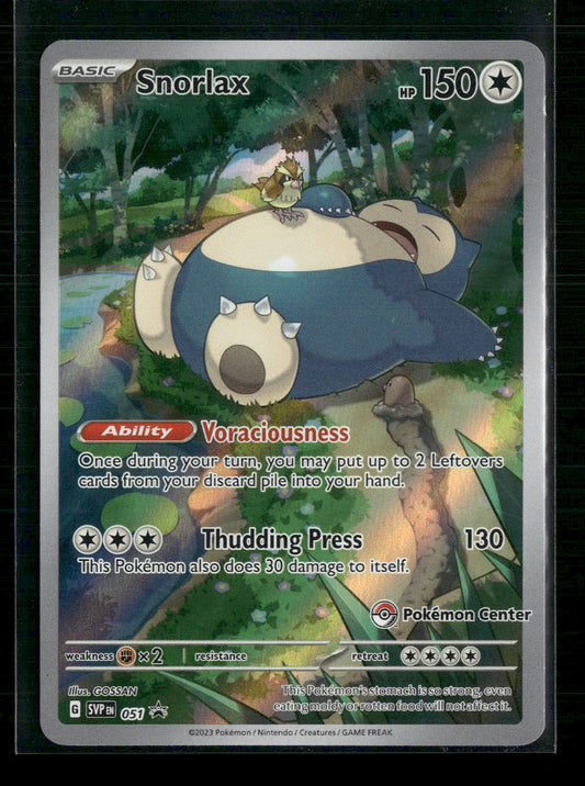 Snorlax SV: Scarlet & Violet Promo Cards #051 - Pokemon Center