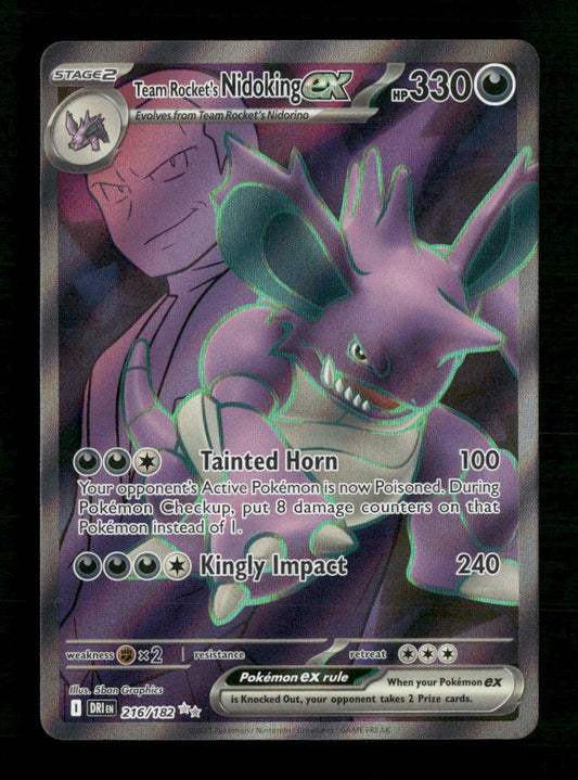 Team Rocket's Nidoking ex SV10: Destined Rivals #216/182