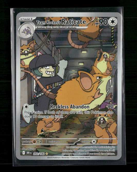 Team Rocket's Raticate SV10: Destined Rivals #202/182