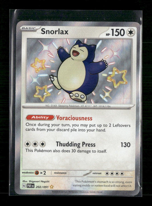 Snorlax SV: Paldean Fates #202/091