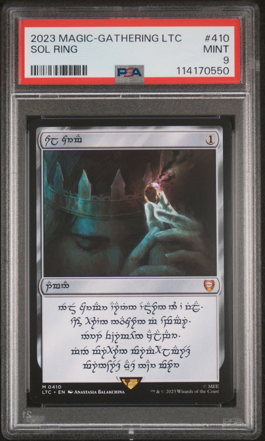 Sol Ring 2023 Magic The Gathering Tales Of Middle-Earth Commander #410 PSA 9
