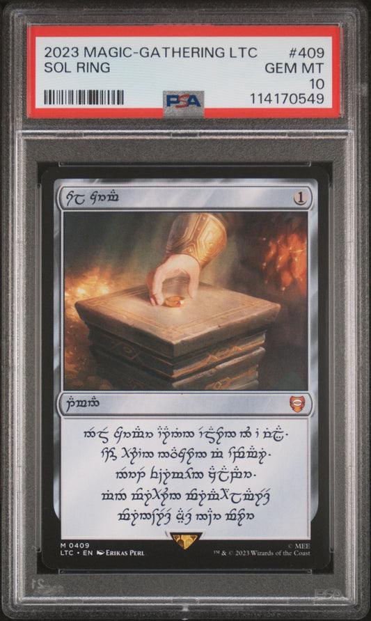 Sol Ring 2023 Magic The Gathering Tales Of Middle-Earth Commander #409 PSA 10