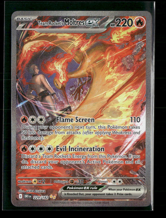 Team Rocket's Moltres ex SV10: Destined Rivals #229/182