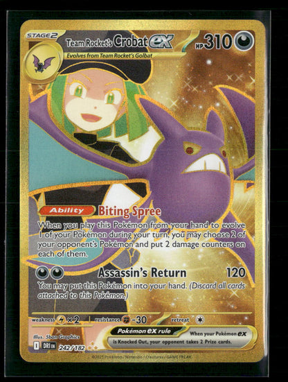 Team Rocket's Crobat ex SV10: Destined Rivals #242/182