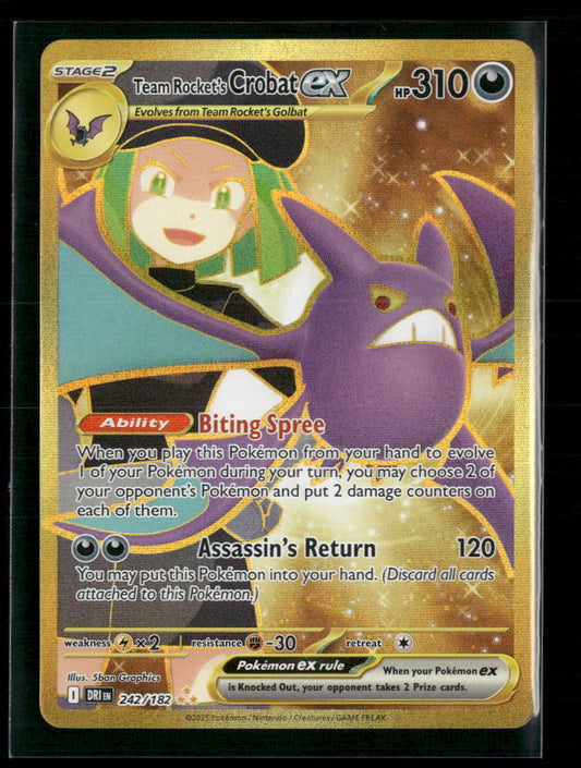Team Rocket's Crobat ex SV10: Destined Rivals #242/182