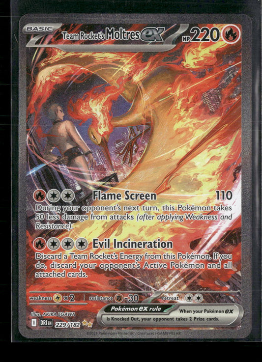 Team Rocket's Moltres ex SV10: Destined Rivals #229/182