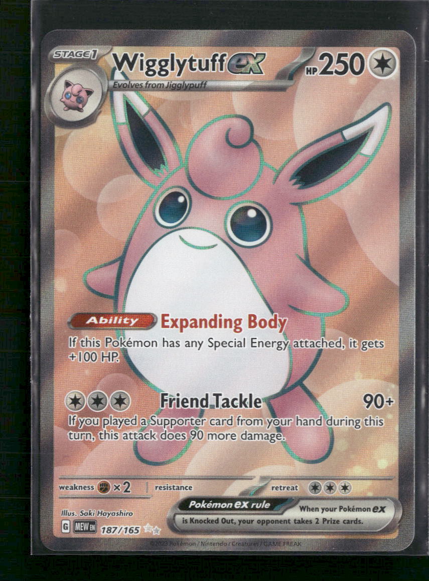 Wigglytuff ex SV: Scarlet & Violet 151 #187/165