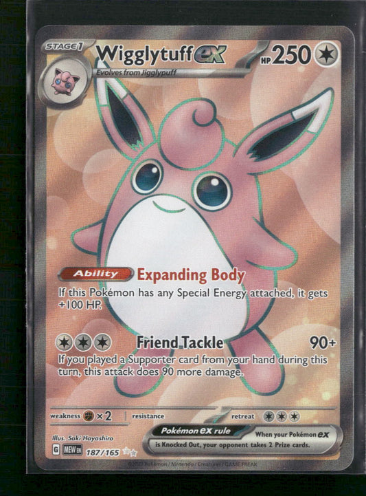 Wigglytuff ex SV: Scarlet & Violet 151 #187/165